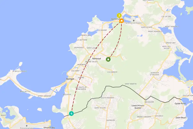 Backpacking in 3-day route