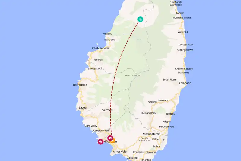 Backpacking in 2-day route