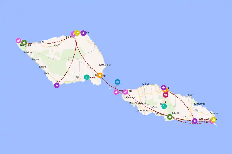 Backpacking in 5-day route