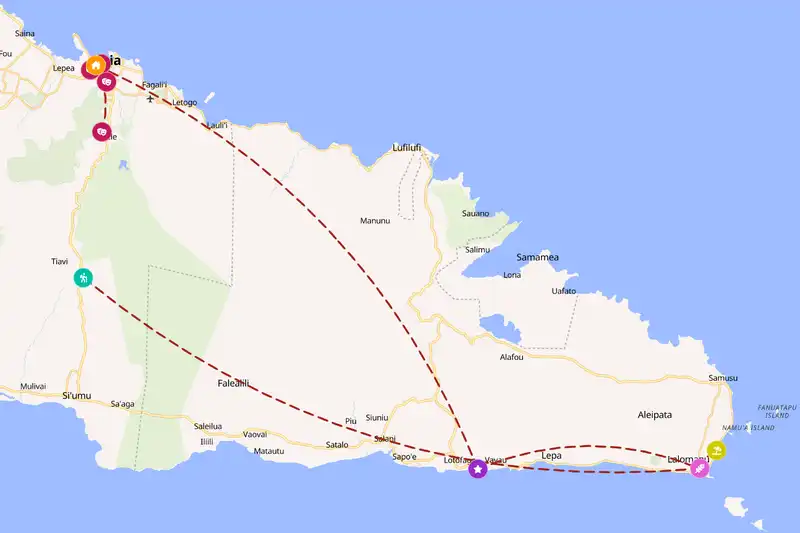 Backpacking in 3-day route