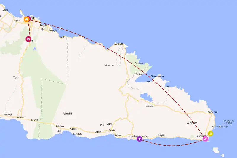 Backpacking in 2-day route