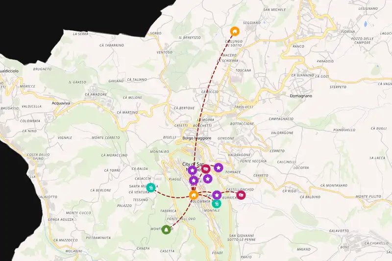 Backpacking in 3-day route