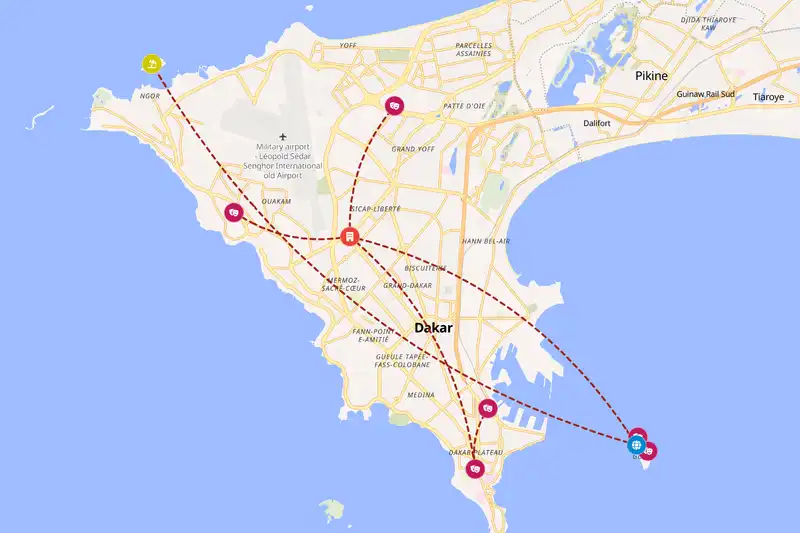 Backpacking in 5-day route