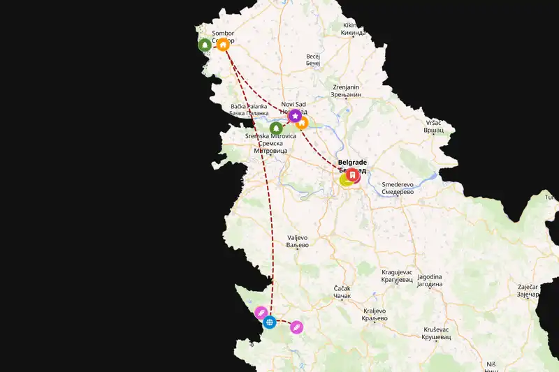 Backpacking in 10-day route