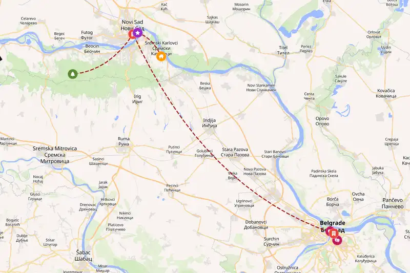 Backpacking in 5-day route