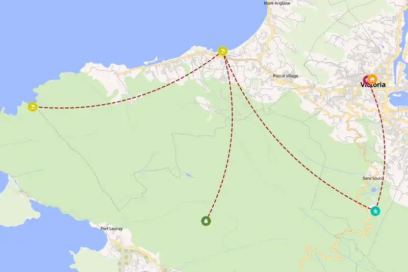 Backpacking in 2-day route