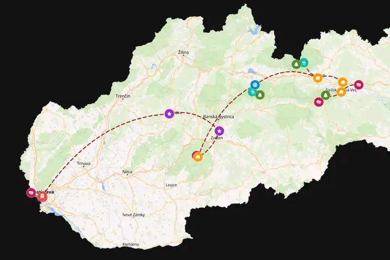 Backpacking in 15-day route