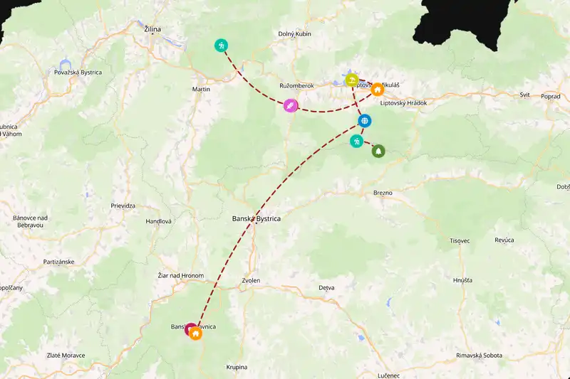 Backpacking in 10-day route