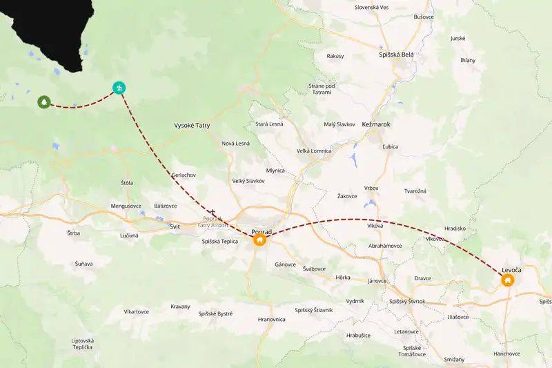 Backpacking in 5-day route