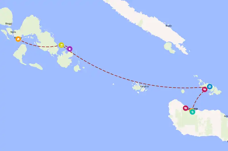 Backpacking in 10-day route