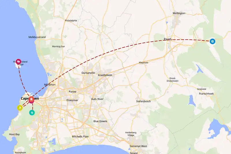 Backpacking in 7-day route