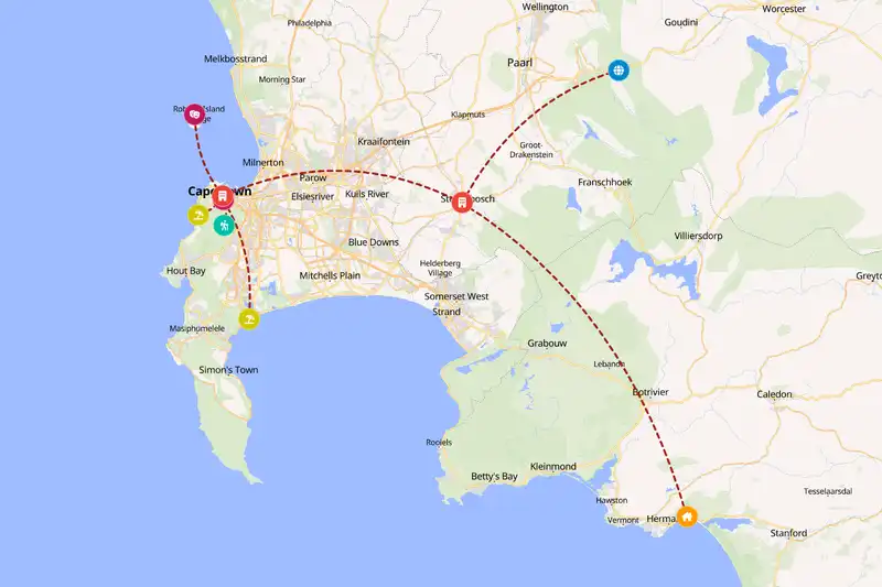 Backpacking in 7-day route
