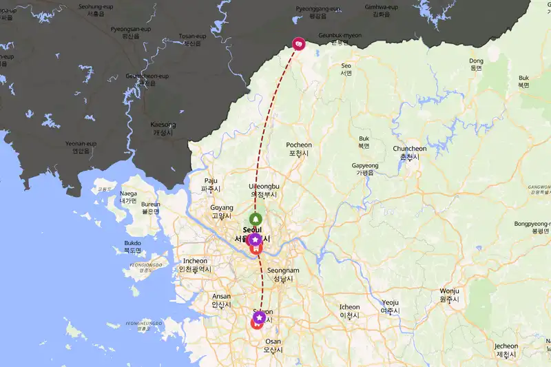 Backpacking in 7-day route