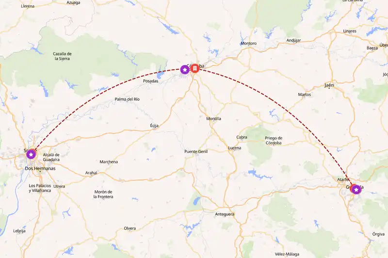 Backpacking in 7-day route