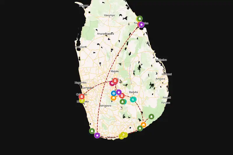 Backpacking in 15-day route