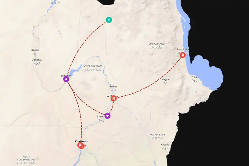 Backpacking in 10-day route