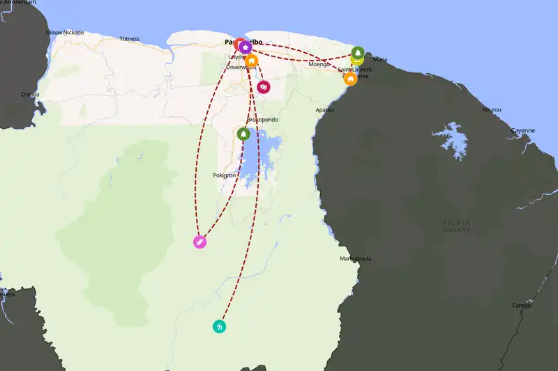 Backpacking in 15-day route