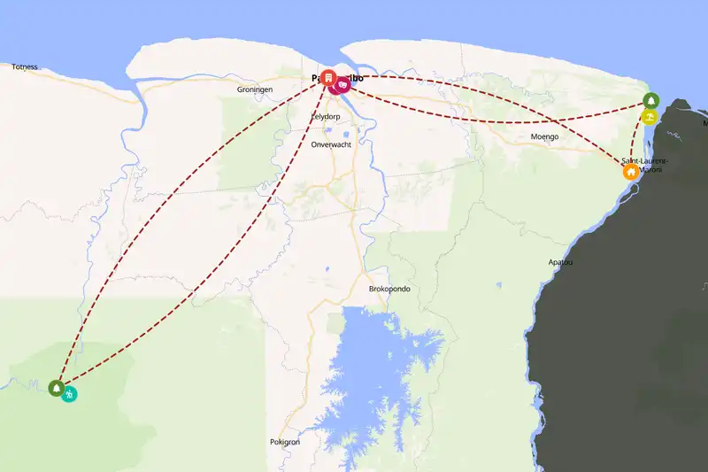 Backpacking in 10-day route