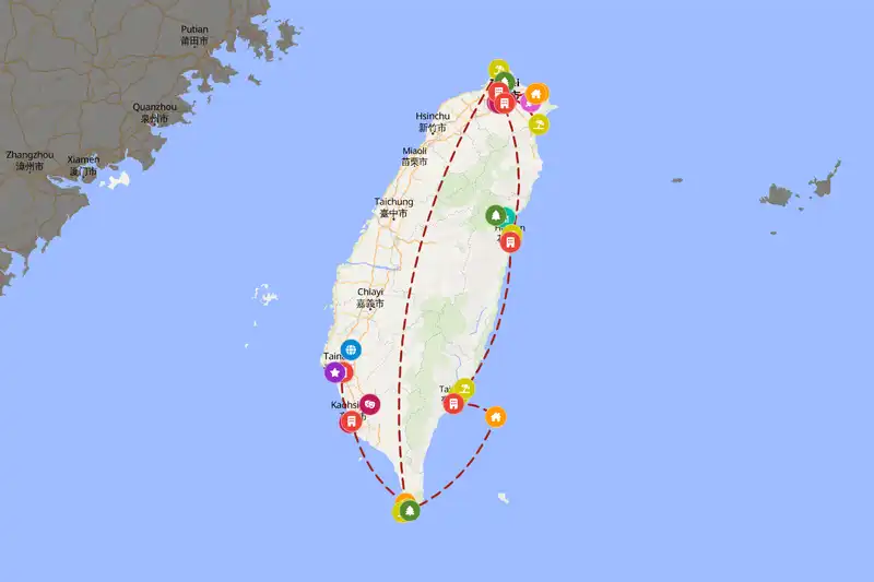 Backpacking in 15-day route