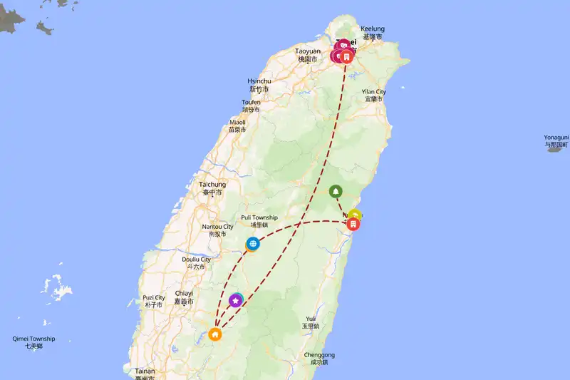 Backpacking in 10-day route