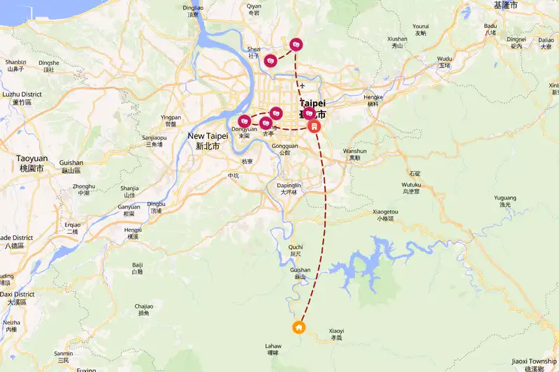 Backpacking in 5-day route