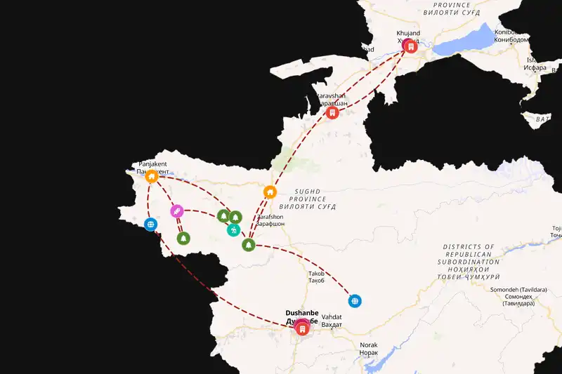 Backpacking in 10-day route