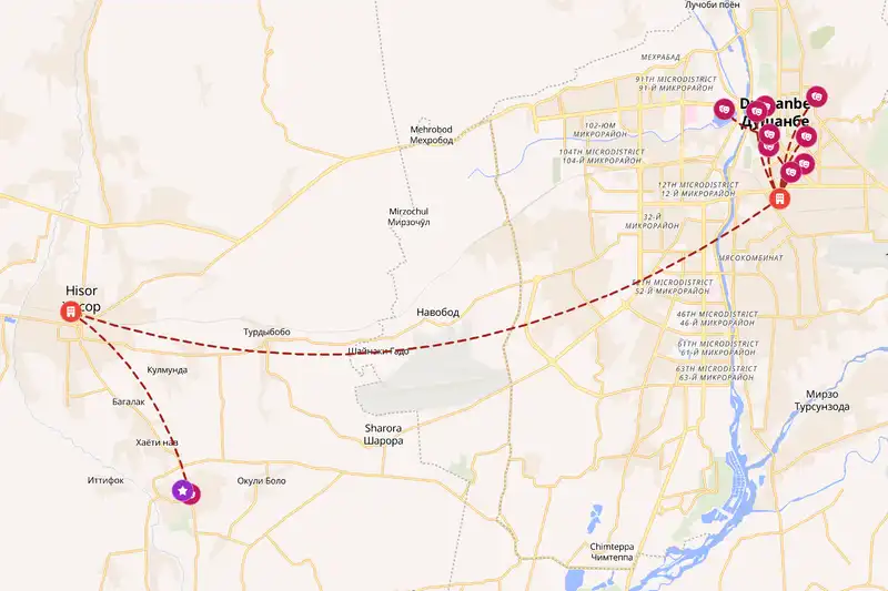 Backpacking in 5-day route