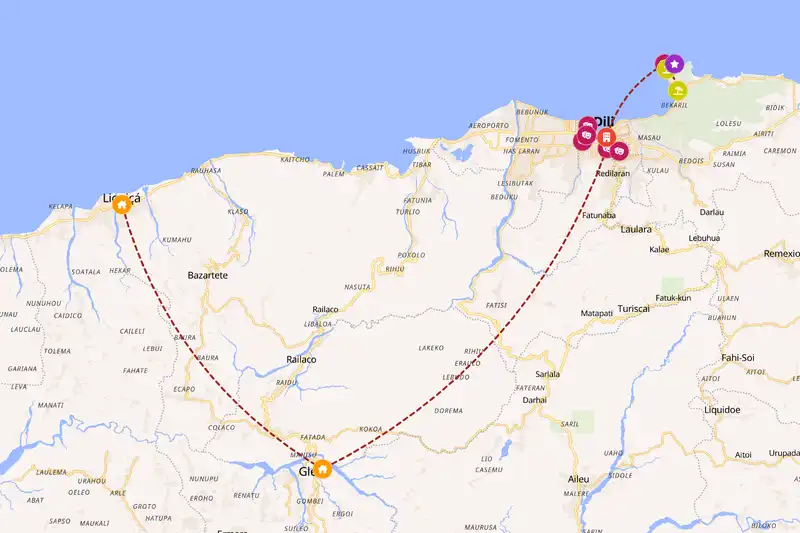 Backpacking in 3-day route