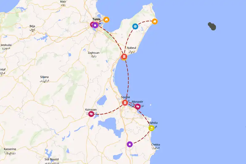 Backpacking in 10-day route
