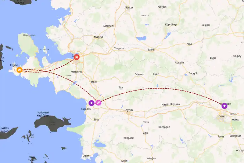 Backpacking in 7-day route