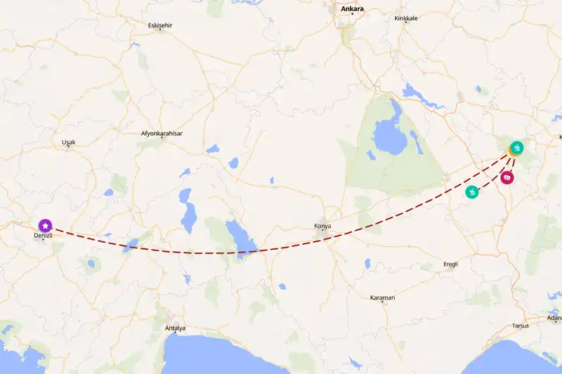 Backpacking in 7-day route