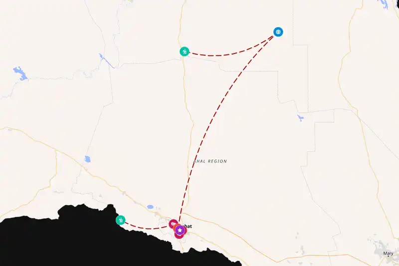 Backpacking in 5-day route