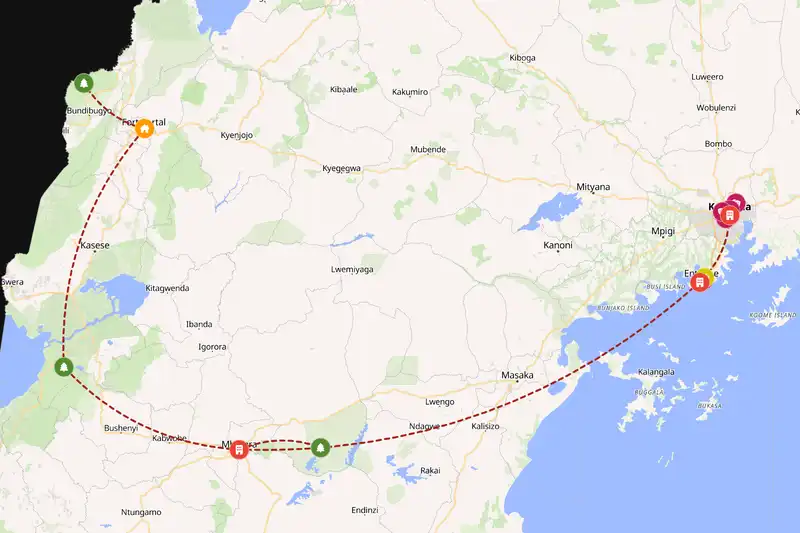 Backpacking in 10-day route
