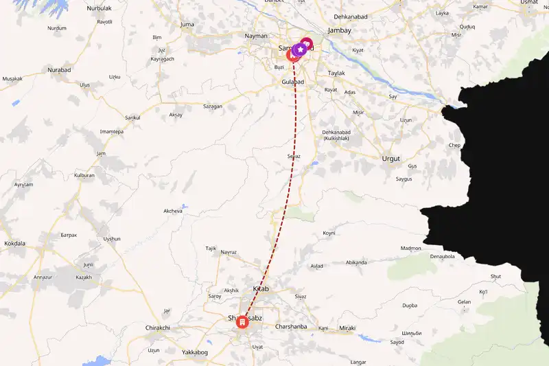 Backpacking in 5-day route