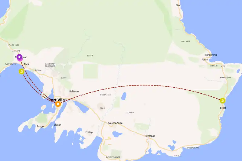 Backpacking in 2-day route