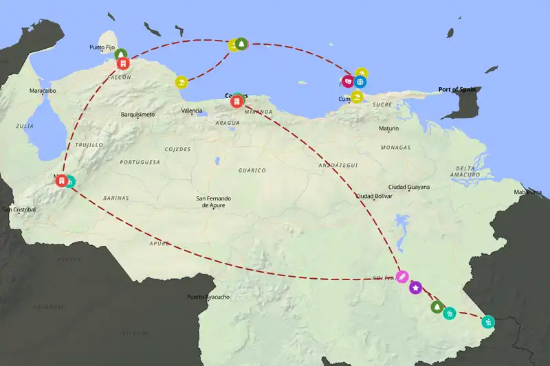 Backpacking in 15-day route