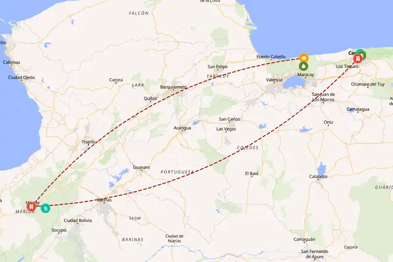 Backpacking in 10-day route