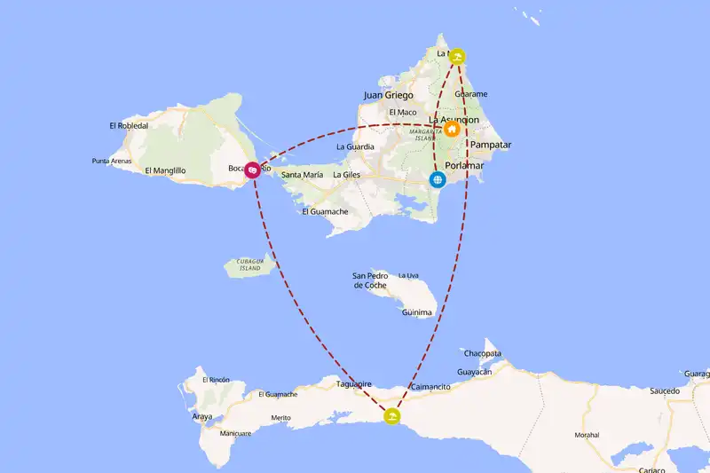 Backpacking in 5-day route
