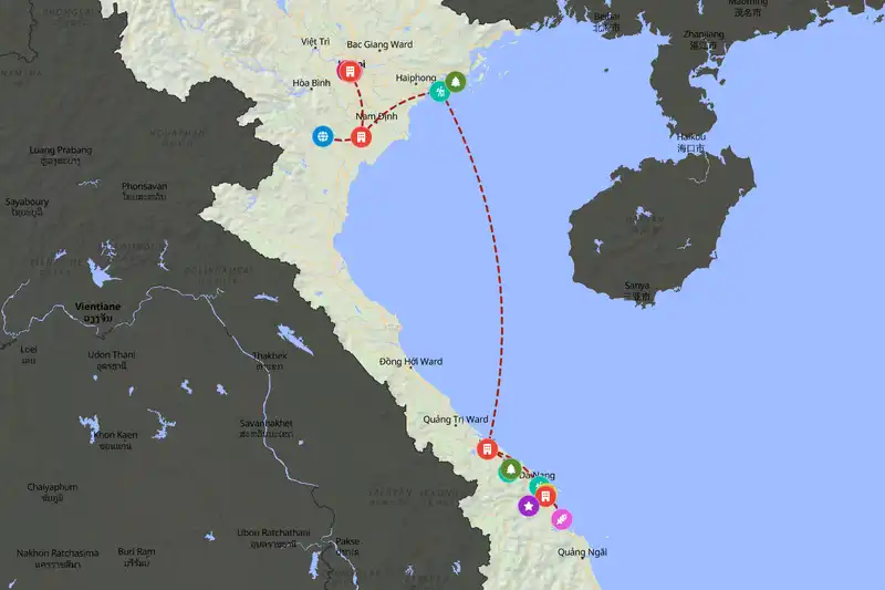 Backpacking in 14-day route