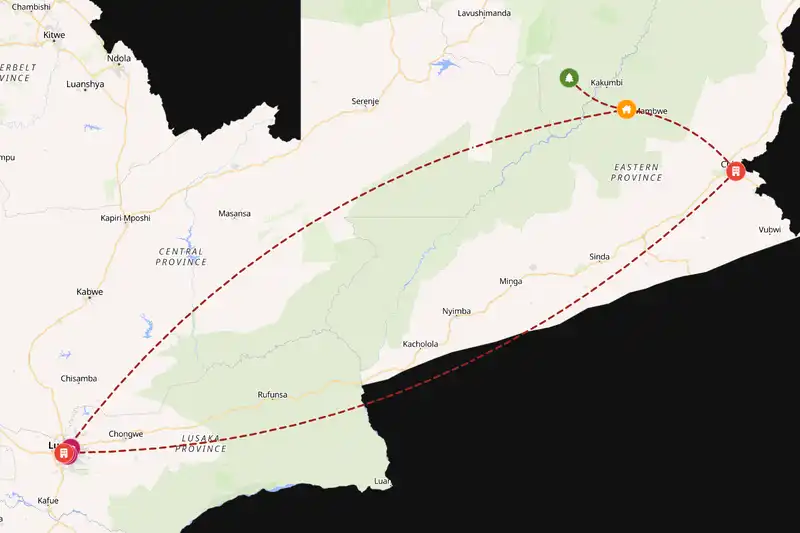 Backpacking in 10-day route