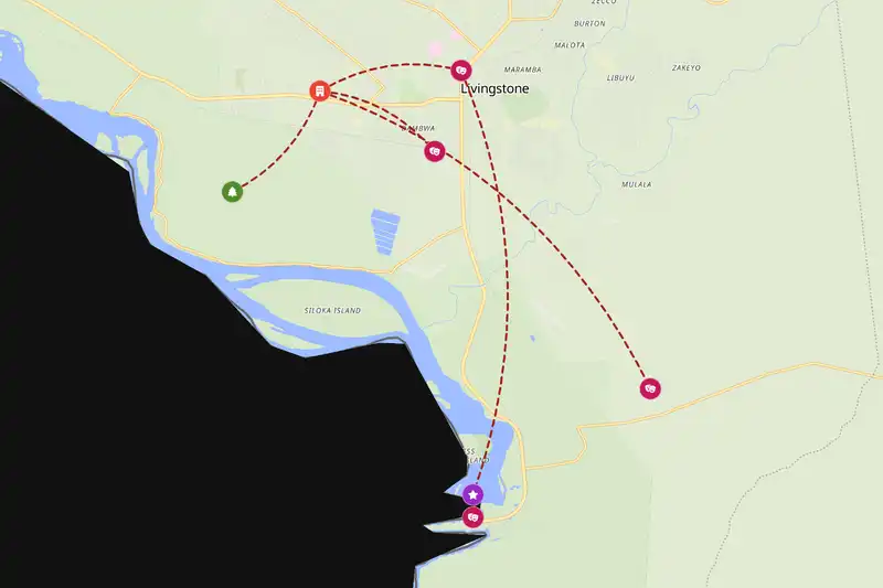 Backpacking in 5-day route