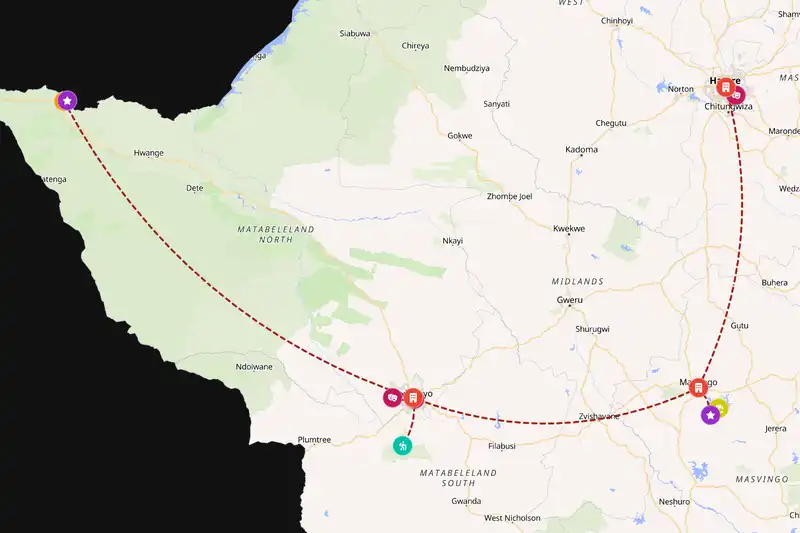 Backpacking in 10-day route