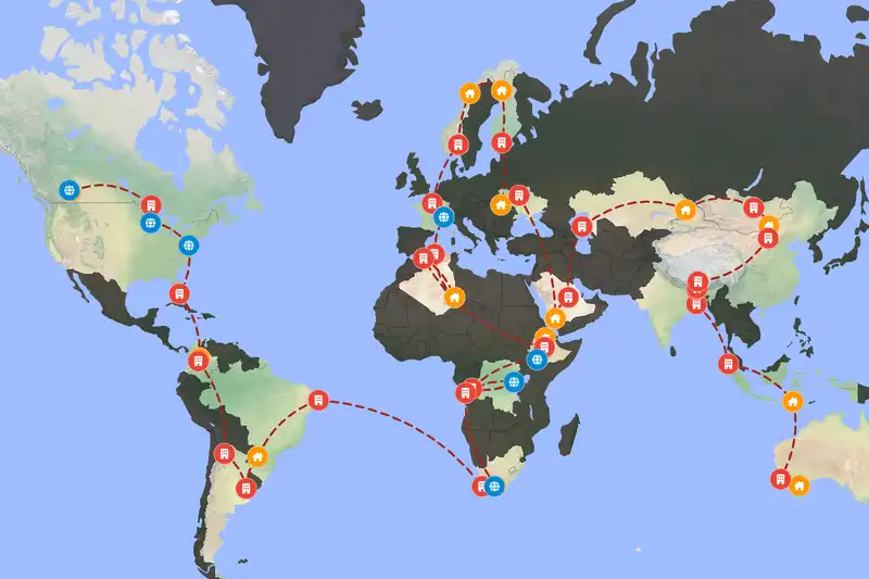 Backpacking in Multi-country Route