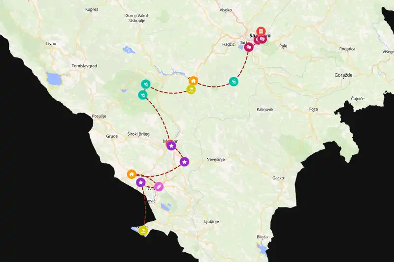 Backpacking in Bosnia and Herzegovina