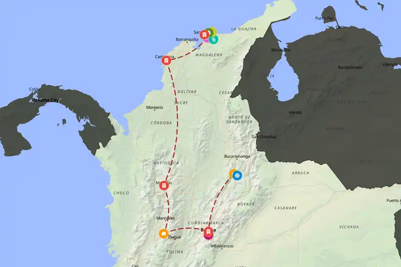 Backpacking in Colombia