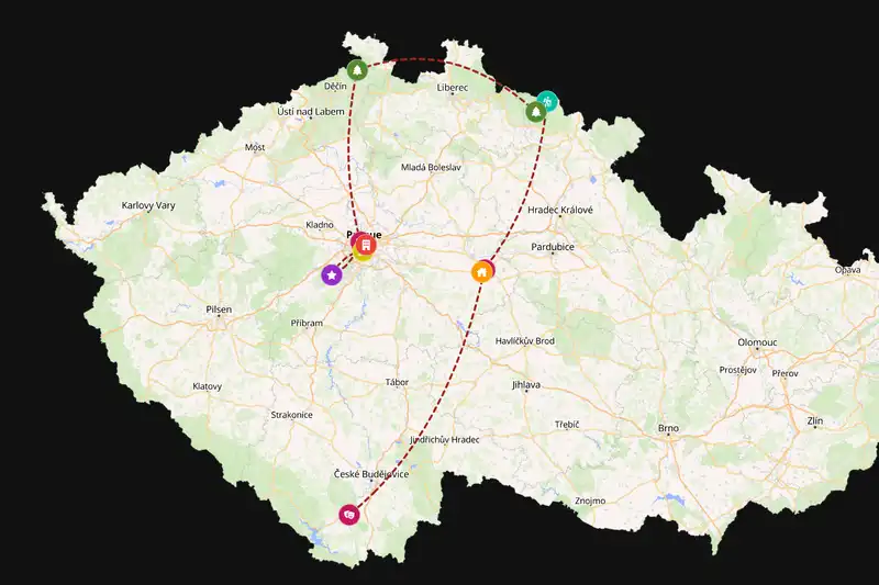 Backpacking in Czechia
