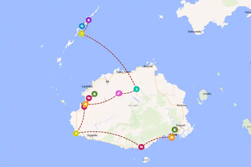 Backpacking in Fiji