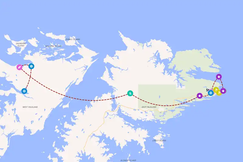 Backpacking in Falkland Islands