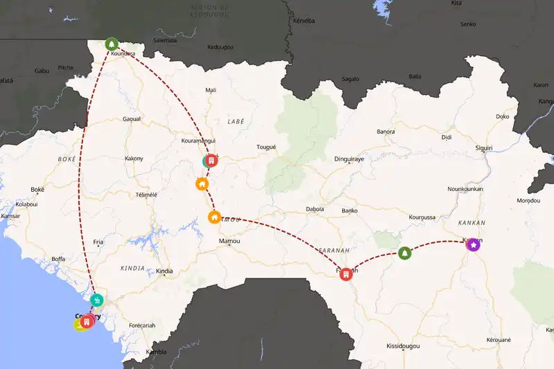 Backpacking in Guinea