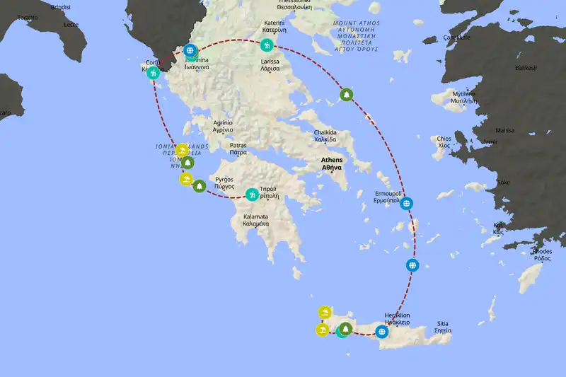 Backpacking in Greece